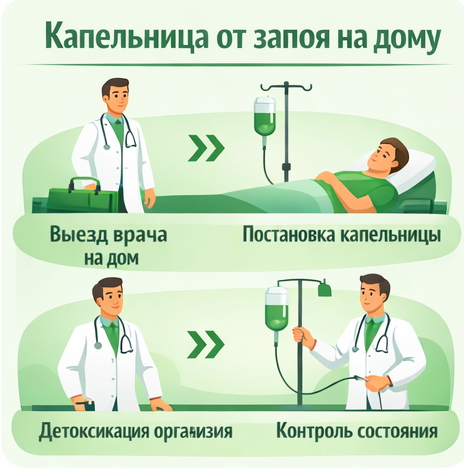 капельница от запоя в Луховицах в клинике Санати